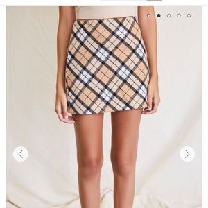 Plaid Mini Skirt